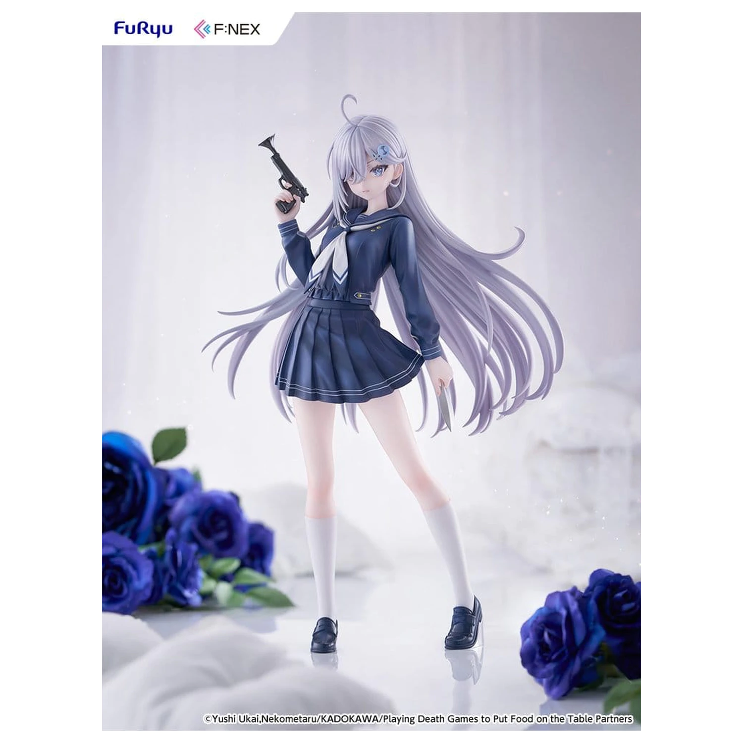 Playing Death Games to Put Food on the Table 1/7 Yuki School Uniform Ver. PVC figura 24 cm termékfotó