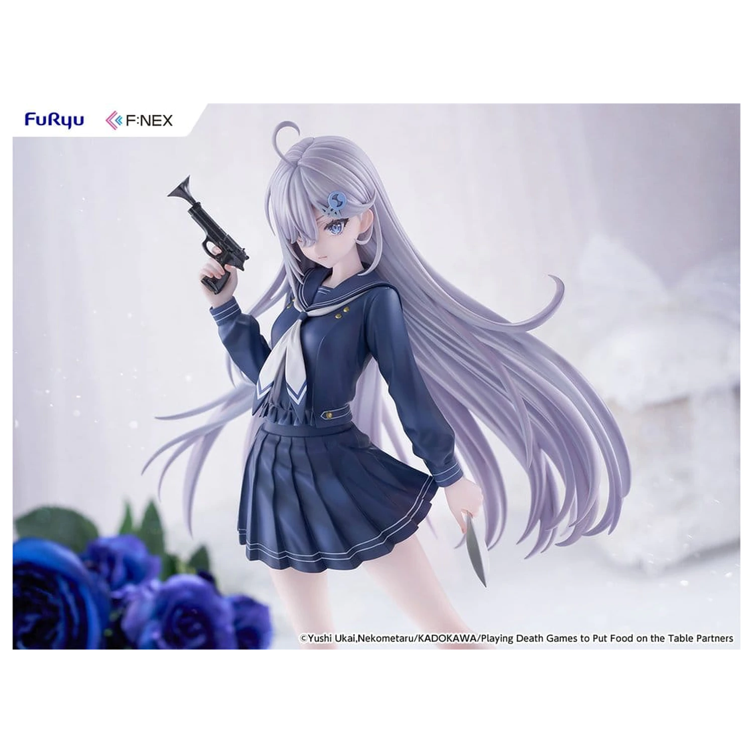 Playing Death Games to Put Food on the Table 1/7 Yuki School Uniform Ver. PVC figura 24 cm termékfotó