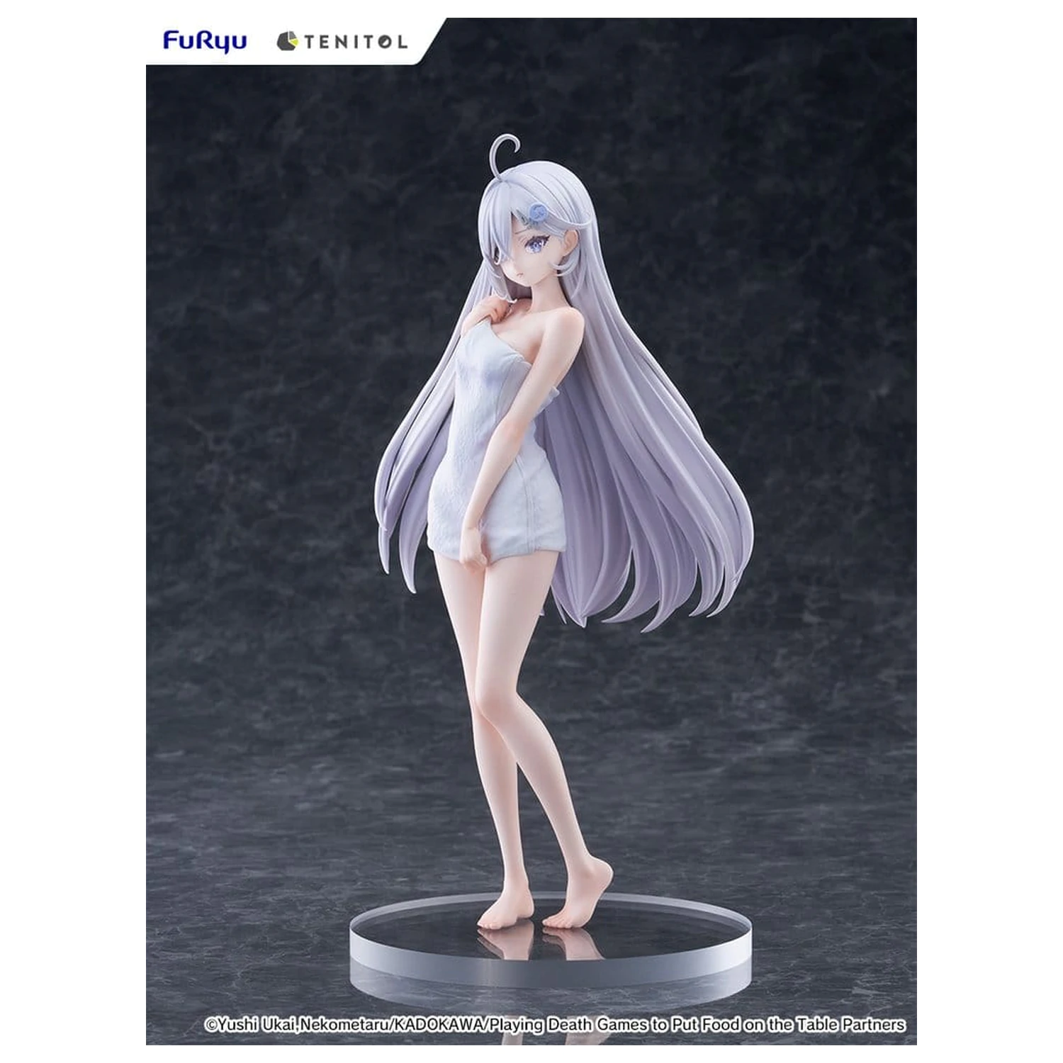 Playing Death Games to Put Food on the Table Light Novel Yuki Golden Bath Ver. PVC szobor figura 30 cm termékfotó