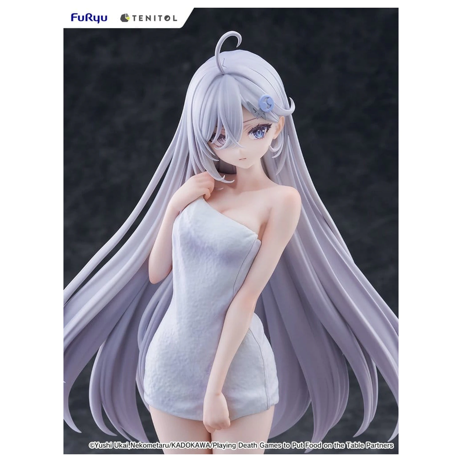 Playing Death Games to Put Food on the Table Light Novel Yuki Golden Bath Ver. PVC szobor figura 30 cm termékfotó