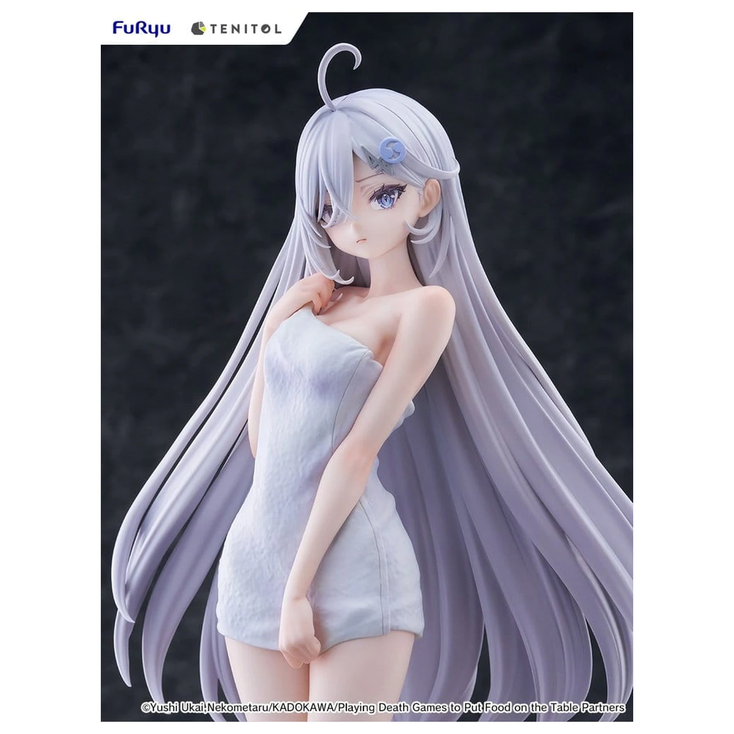 Playing Death Games to Put Food on the Table Light Novel Yuki Golden Bath Ver. PVC szobor figura 30 cm termékfotó