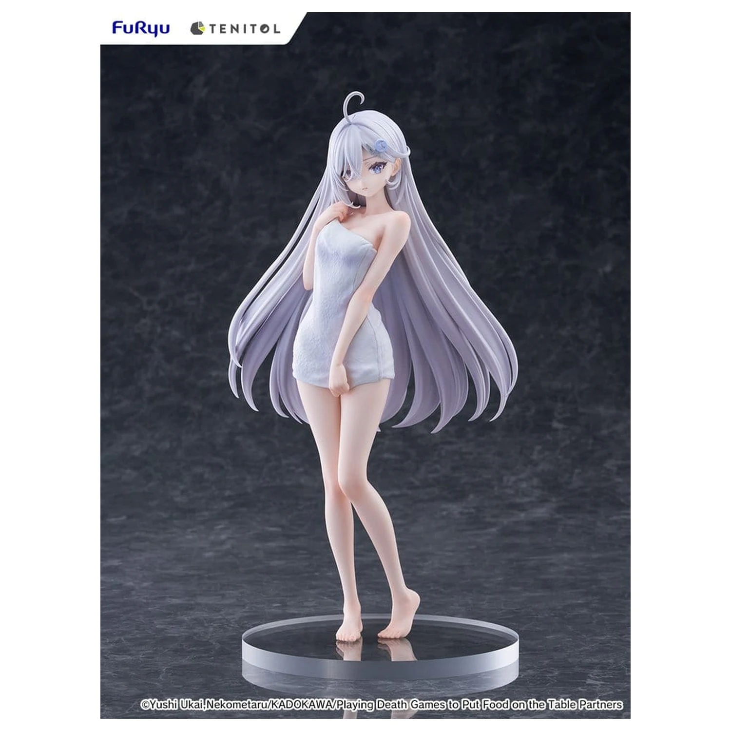 Playing Death Games to Put Food on the Table Light Novel Yuki Golden Bath Ver. PVC szobor figura 30 cm termékfotó
