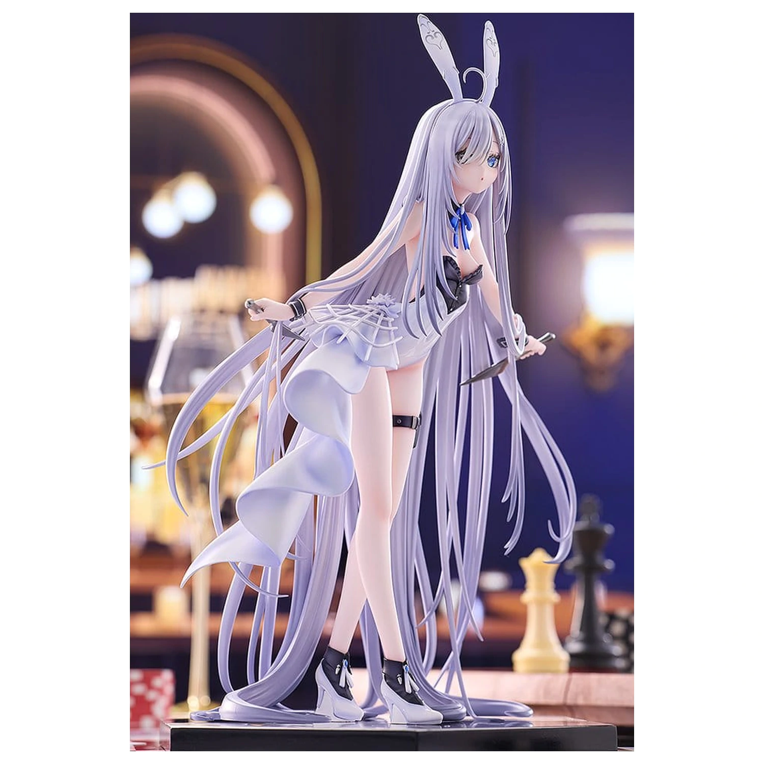 Playing Death Games to Put Food on the Table Wolf 1/7 Holo Light Novel bunny Ver. illustration by Jyuu Ayakura PVC szobor figura 23 cm  termékfotó