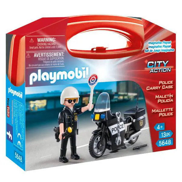 Playmobil City rendőrmotoros termékfotó
