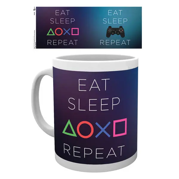 Playstation Eat Sleep bögre termékfotó