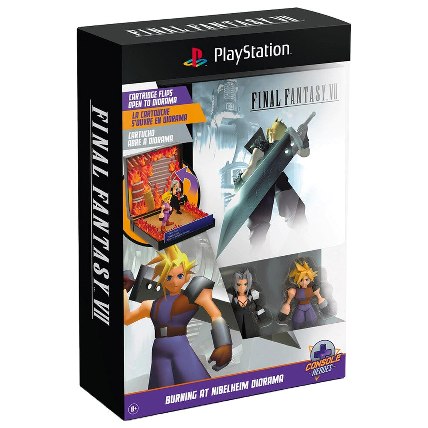 PlayStation Final Fantasy VII Burning at Nibelheim Diorama - Diorama termékfotó