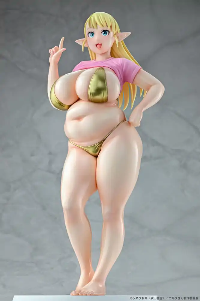 Plus-Sized Elf PVC szobor figura 1/7 Elfuda Gold Ver. 26 cm  termékfotó