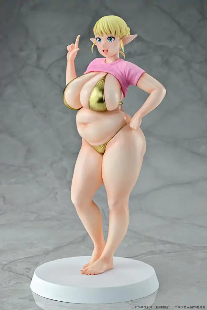 Plus-Sized Elf PVC szobor figura 1/7 Elfuda Gold Ver. 26 cm  termékfotó