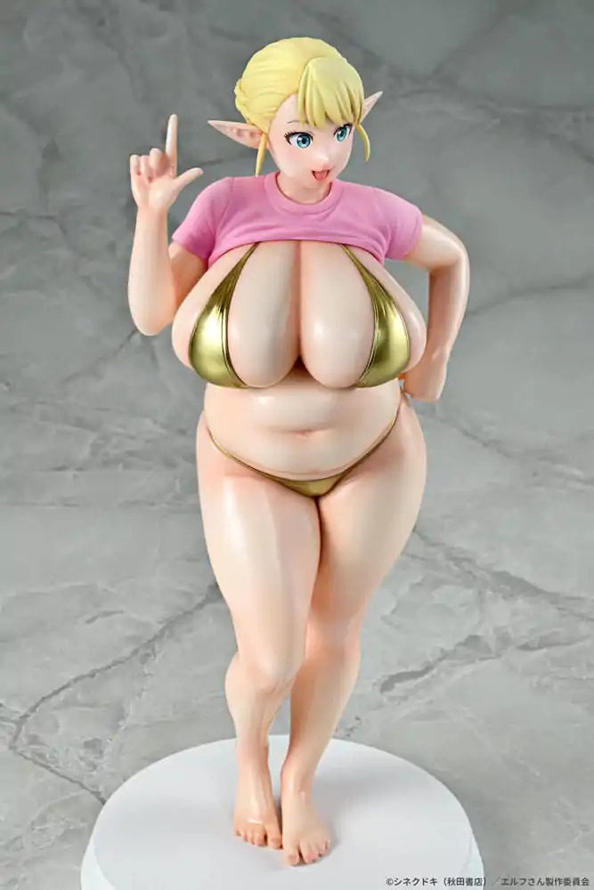 Plus-Sized Elf PVC szobor figura 1/7 Elfuda Gold Ver. 26 cm  termékfotó