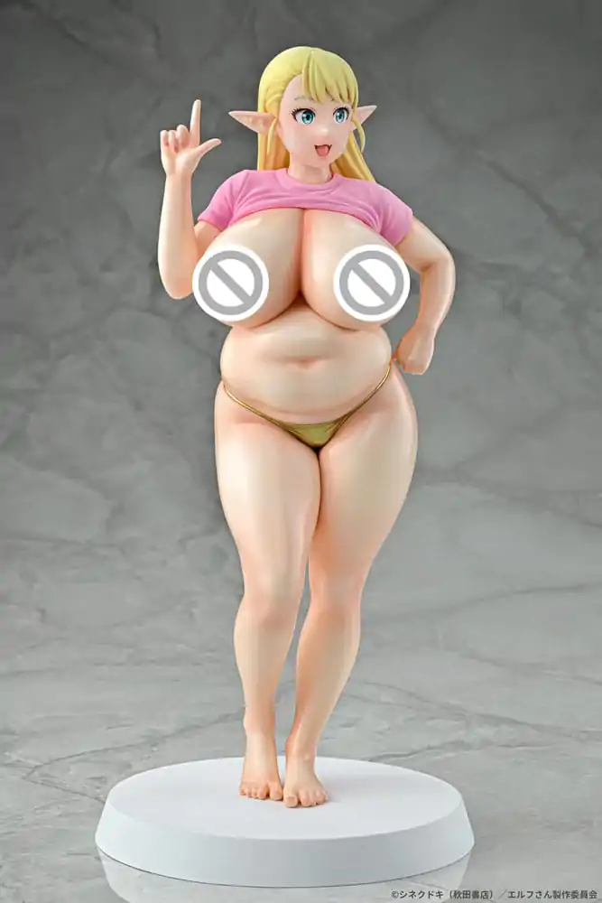 Plus-Sized Elf PVC szobor figura 1/7 Elfuda Gold Ver. 26 cm  termékfotó