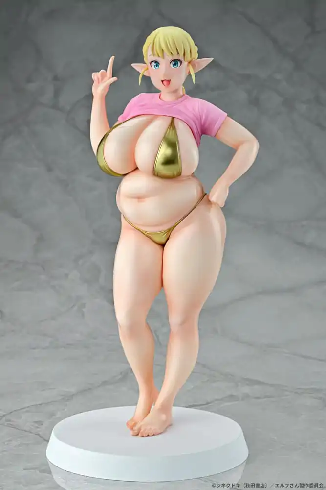 Plus-Sized Elf PVC szobor figura 1/7 Elfuda Gold Ver. 26 cm  termékfotó