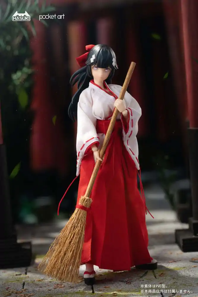 Pocket Art Action 1/12 PA005 Exorcism Shrine Maiden Tsubaki akciófigura 15 cm termékfotó