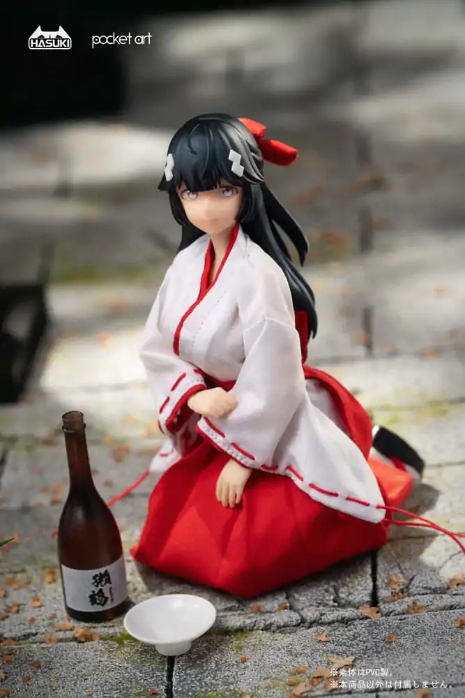 Pocket Art Action 1/12 PA005 Exorcism Shrine Maiden Tsubaki akciófigura 15 cm termékfotó
