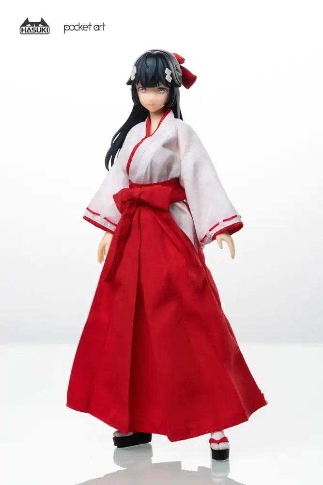 Pocket Art Action 1/12 PA005 Exorcism Shrine Maiden Tsubaki akciófigura 15 cm termékfotó
