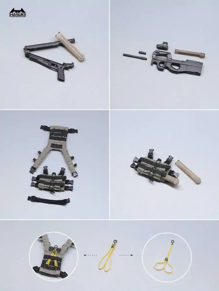 Pocket Art Action 1/12 PA006 Reizei Hiyo the Security akciófigura 15 cm termékfotó