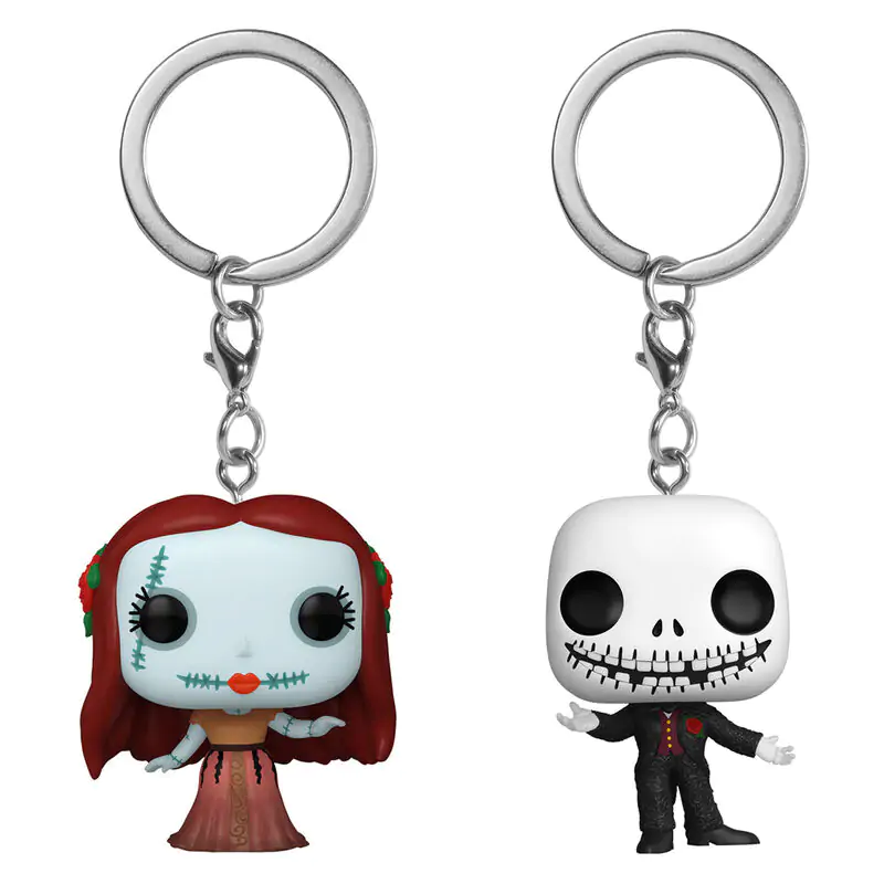 Pocket Funko POP 2 db-os kulcstartó Disney Nightmare Before Christmas Jack &amp; Sally termékfotó