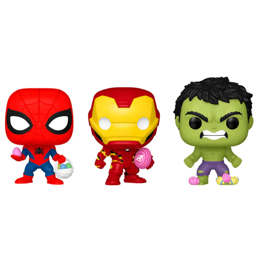 Pocket Funko POP 3db-os figura csomag Spider-Man Hulk Iron Man termékfotó