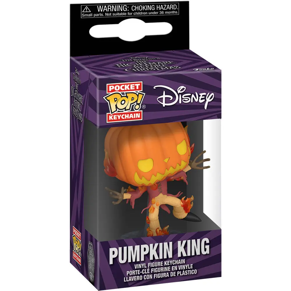 Pocket Funko POP Disney kulcstartó Nightmare Before Christmas 30th Anniversary Pumpkin King termékfotó