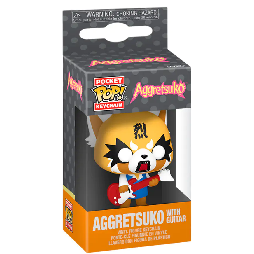 Pocket Funko POP Keychain Aggretsuko - Aggretsuko with Guitar termékfotó