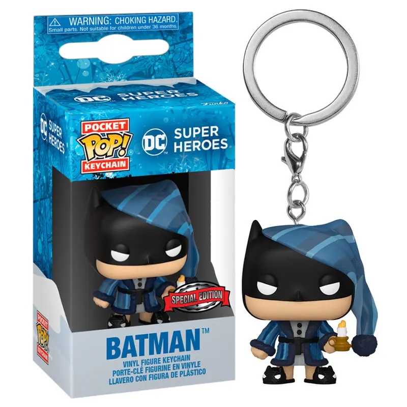 Pocket Funko POP kulcstartó DC Comics Holiday Batman Exkluzív termékfotó