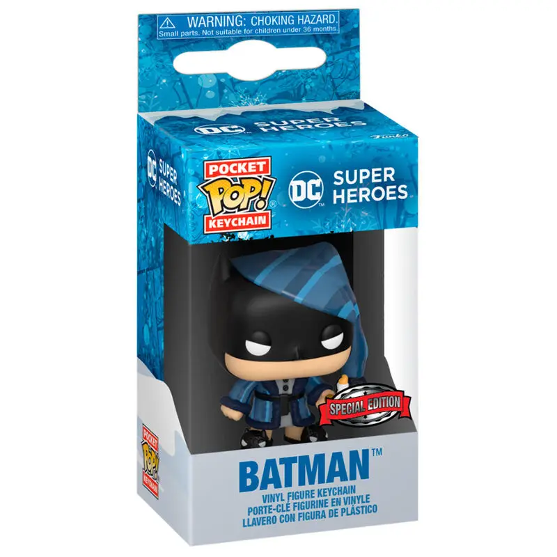 Pocket Funko POP kulcstartó DC Comics Holiday Batman Exkluzív termékfotó