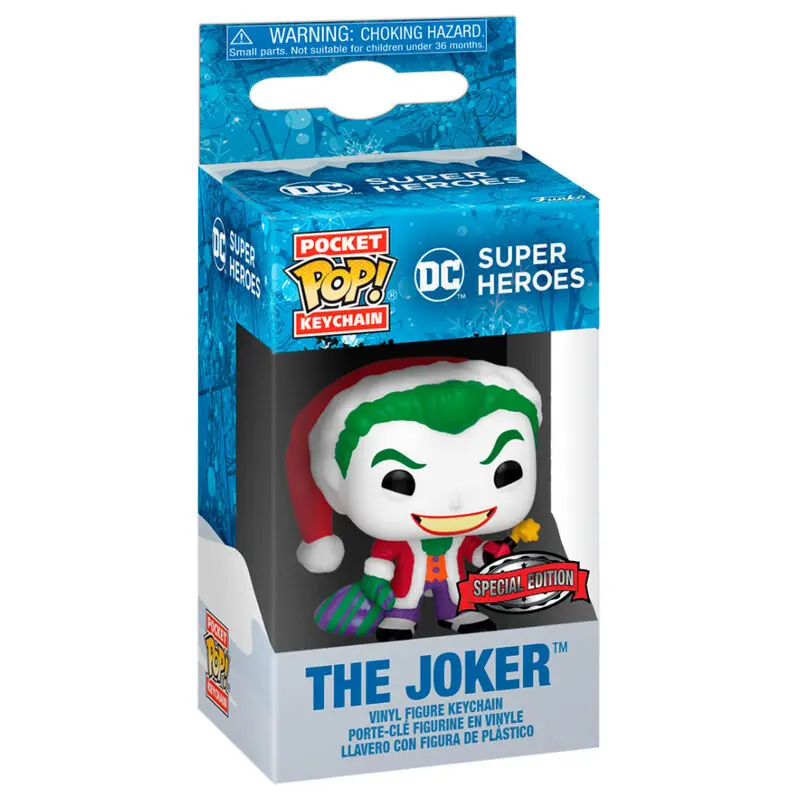 Pocket Funko POP kulcstartó DC Comics Holiday The Joker Exclusive termékfotó