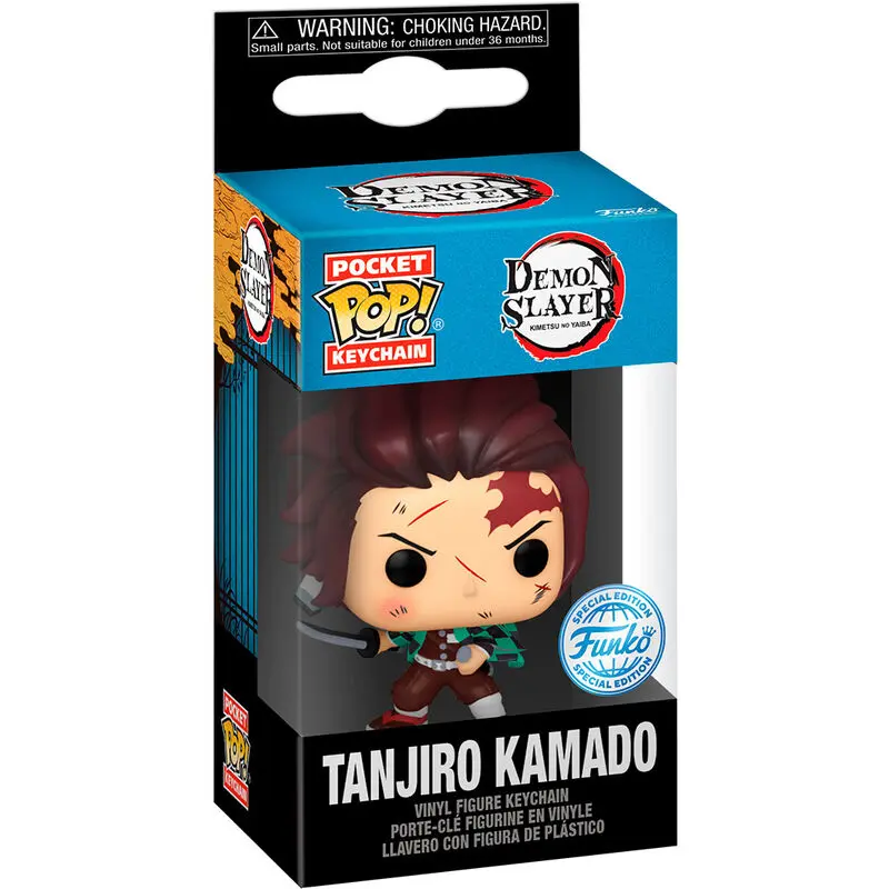 Pocket Funko POP kulcstartó Demon Slayer Kimetsu no Yaiba Tanjiro Kamado Exkluzív termékfotó