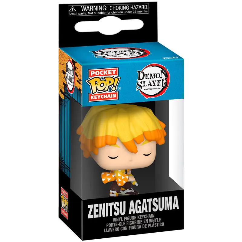 Pocket Funko POP kulcstartó Demon Slayer Kimetsu no yaiba Zenitsu Agatsuma termékfotó