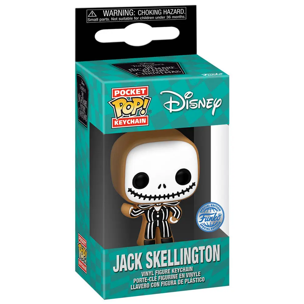 Pocket Funko POP kulcstartó Disney Nightmare Before Christmas Jack Skellington Gingerbread Exkluzív termékfotó