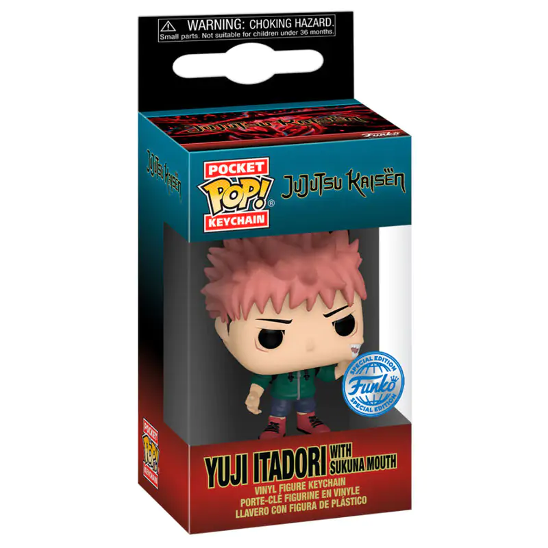 Pocket Funko POP kulcstartó Jujutsu Kaisen Yuji Itadori Exkluzív termékfotó