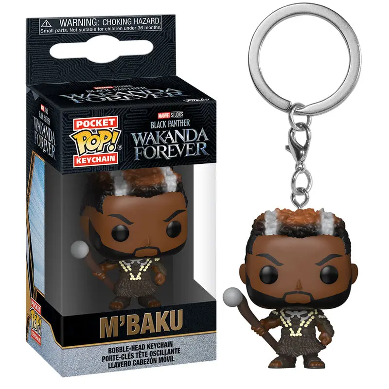 Pocket POP Keychain Marvel Black Panther Wakanda Forever M Baku termékfotó