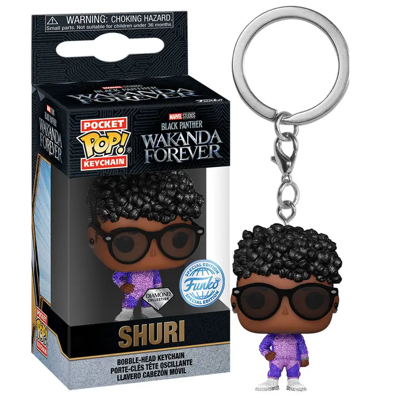 Pocket Funko POP kulcstartó Marvel Black Panther Wakanda Forever Shuri Exkluzív termékfotó