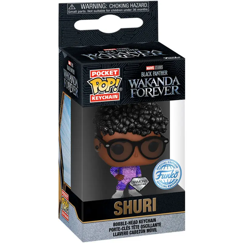 Pocket Funko POP kulcstartó Marvel Black Panther Wakanda Forever Shuri Exkluzív termékfotó