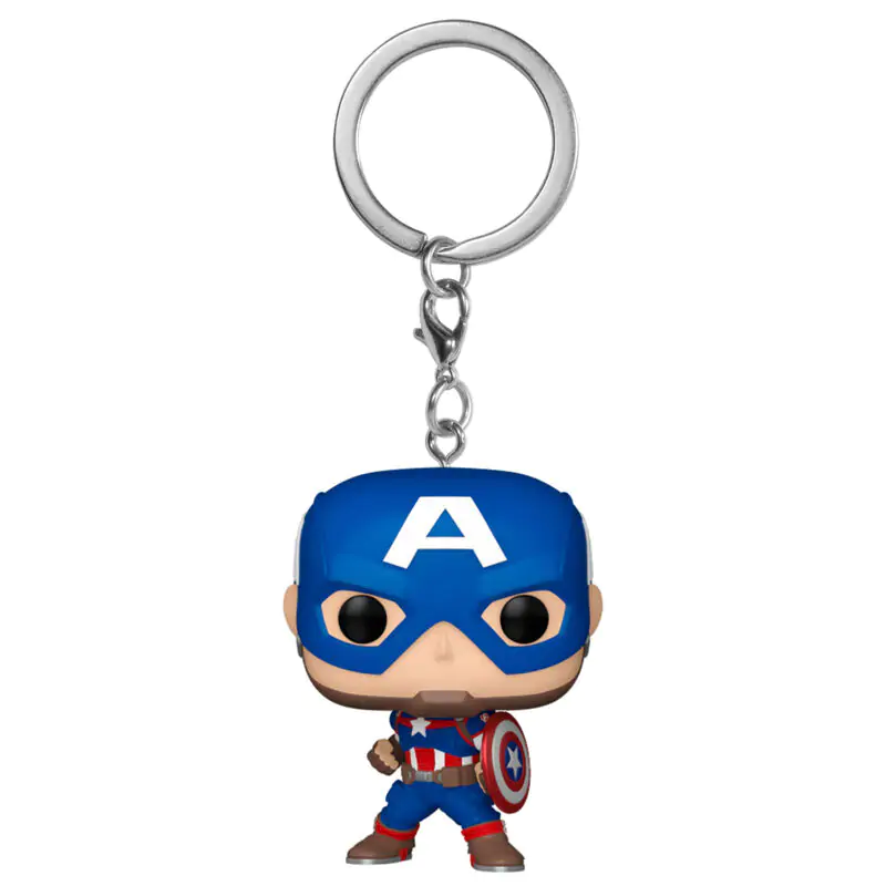 Pocket Funko POP Keychain Marvel Captain America Classics termékfotó