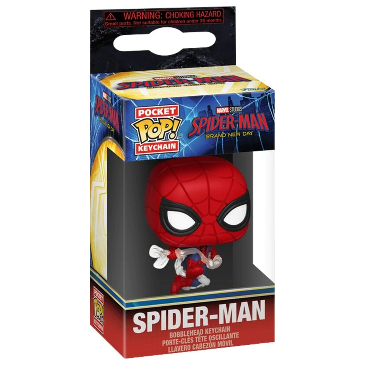 Pocket Funko POP kulcstartó Marvel Spider-Man Brand New Day Spider-Man termékfotó