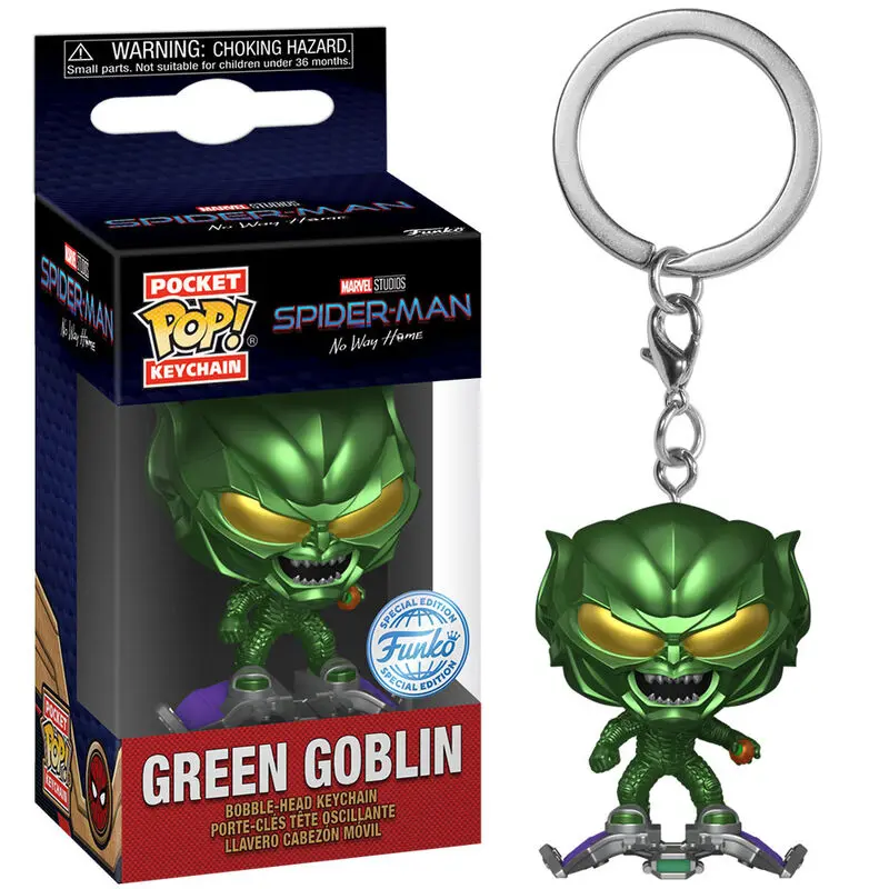 Pocket Funko POP kulcstartó Marvel Spider-Man No Way Home Green Globin Exkluzív termékfotó