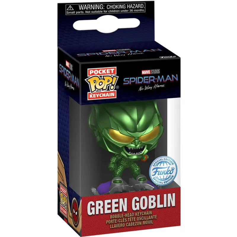 Pocket Funko POP kulcstartó Marvel Spider-Man No Way Home Green Globin Exkluzív termékfotó