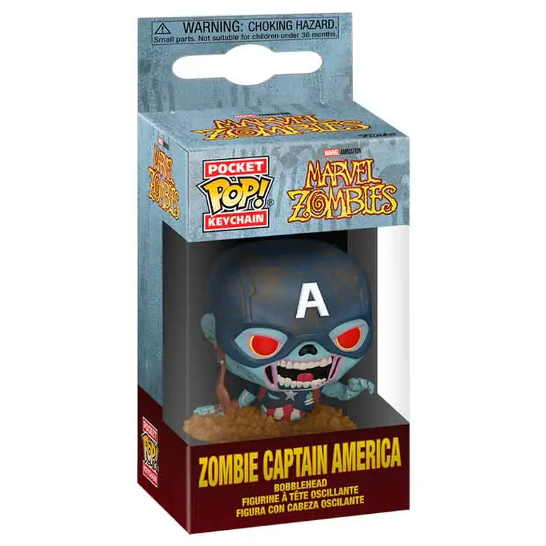 Pocket Funko POP kulcstartó Marvel Zombies Zombie Amerika Kapitány termékfotó