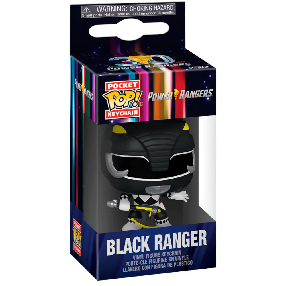 Pocket Funko POP kulcstartó Power Rangers 30. évfordulós Black Ranger termékfotó