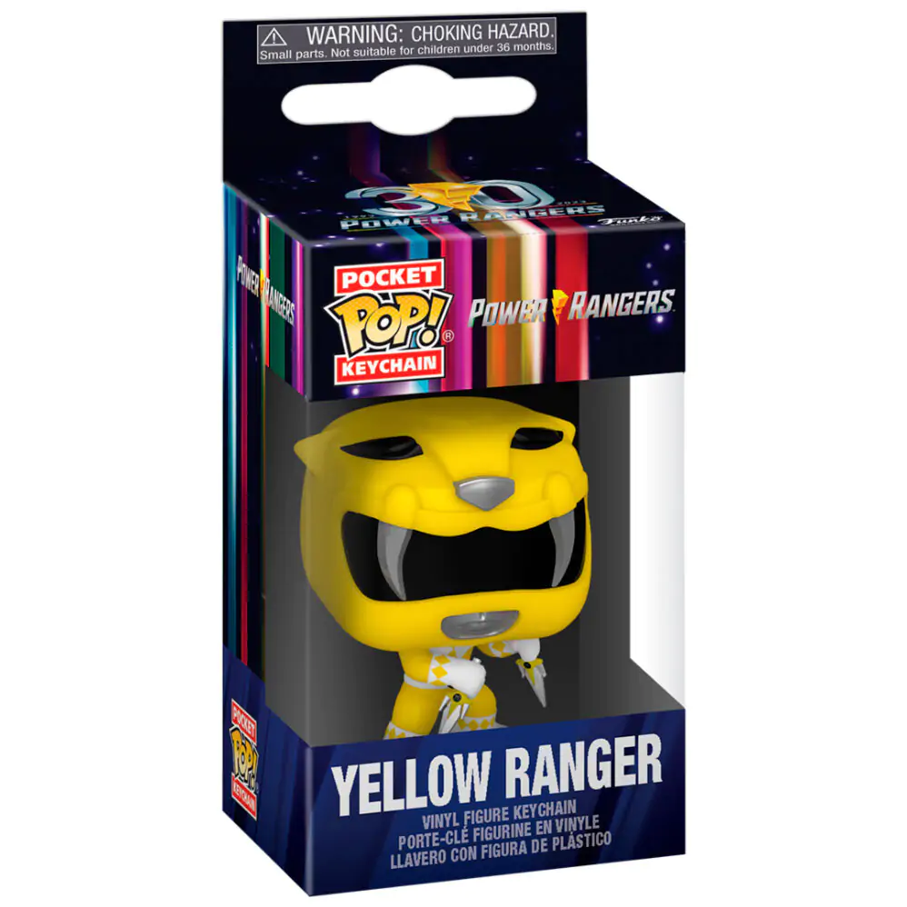 Pocket Funko POP kulcstartó Power Rangers 30. évfordulós Yellow Ranger termékfotó