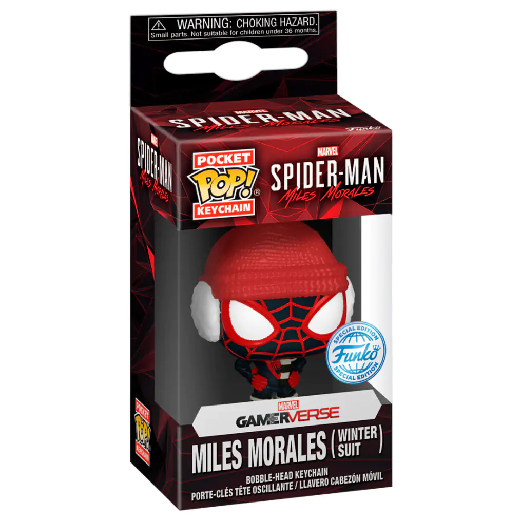 Pocket Funko POP kulcstartó Spider-Man Miles Morales Winter Miles termékfotó