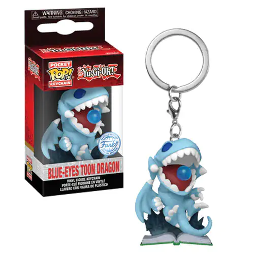 Pocket Funko POP kulcstartó Yu-Gi-Oh Blue-Eyes Toon Dragon Attack termékfotó