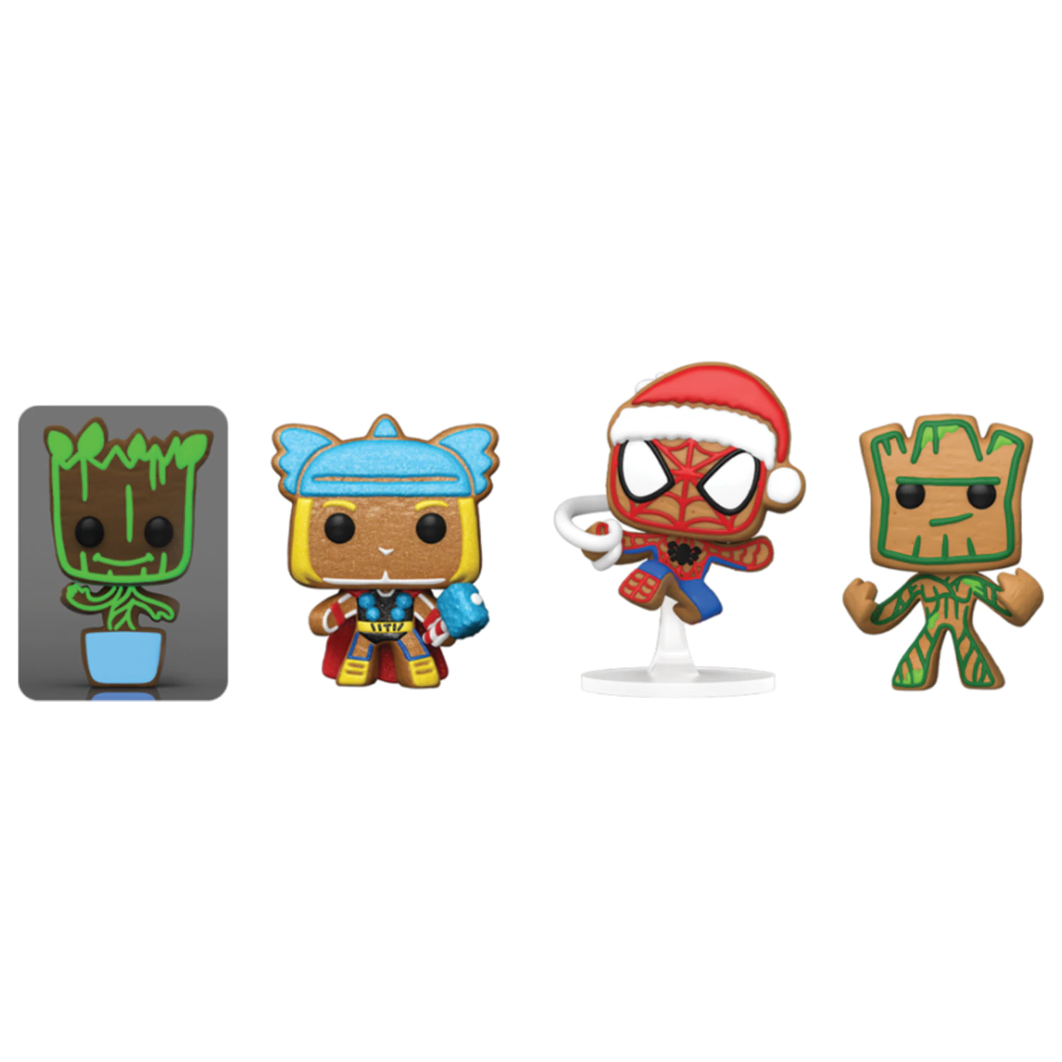 Funko Pocket POP Marvel Tree Holiday Exclusive 4 db-os figura csomag termékfotó