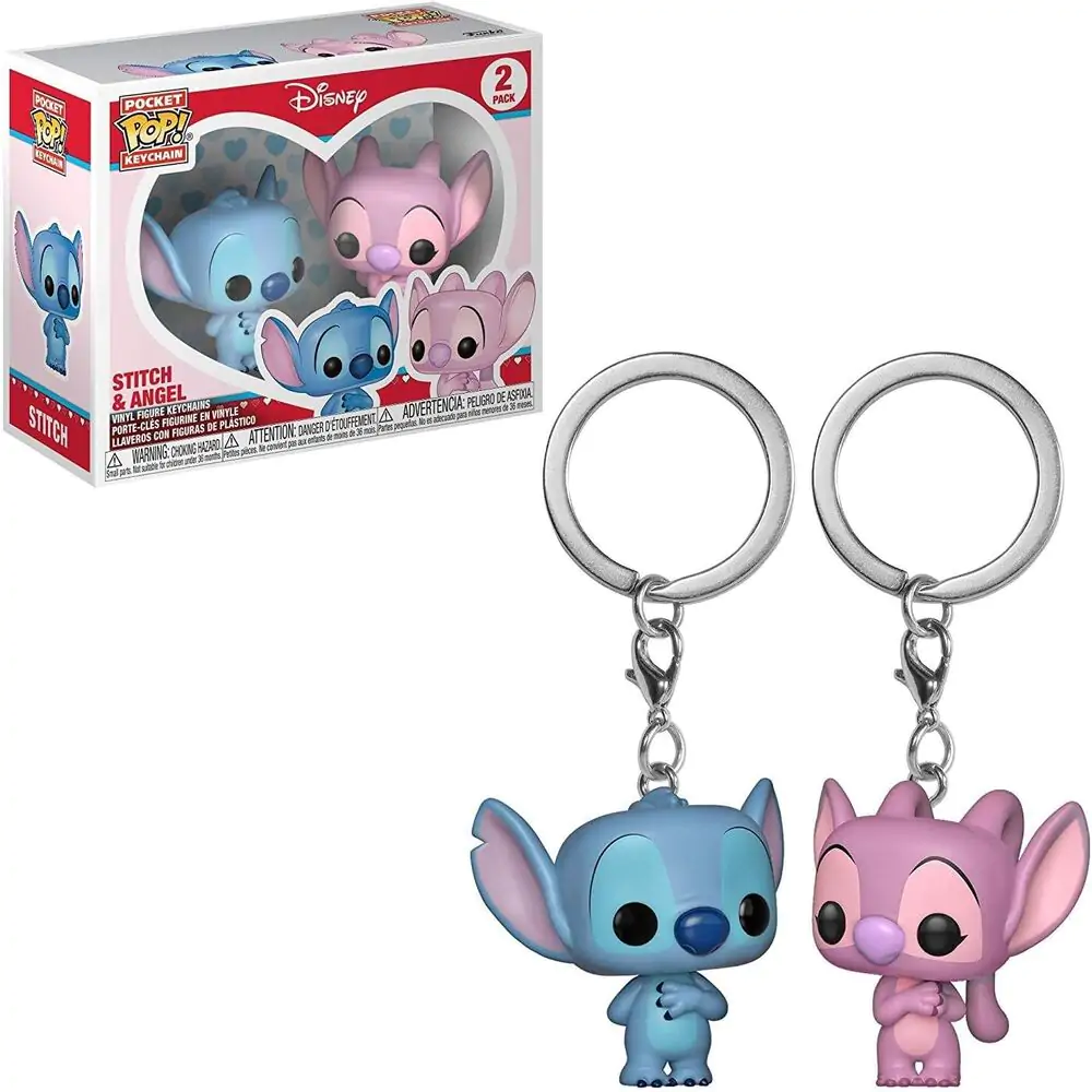 Funko Pocket POP 2 db-os kulcstartó Disney Stitch & Angel termékfotó