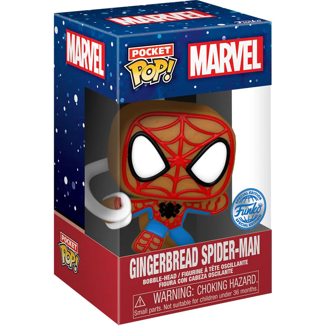 Pocket Pop &amp; Tee kids Spider-Man Gingerbread Exkluzív figura és póló csomag [9 éves] termékfotó