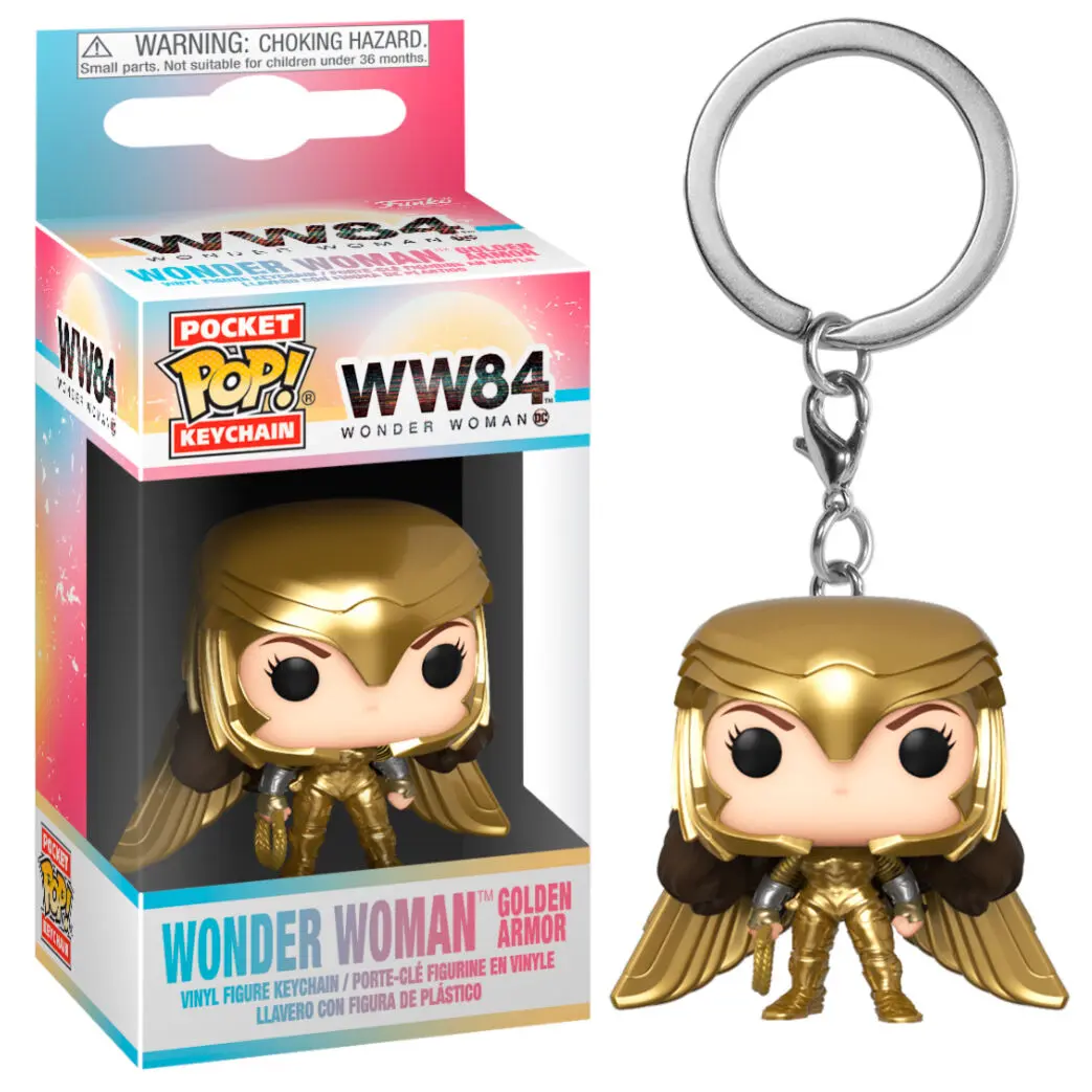Funko Pocket POP kulcstartó DC Wonder Woman 1984 Wonder Woman Arany Szárny termékfotó