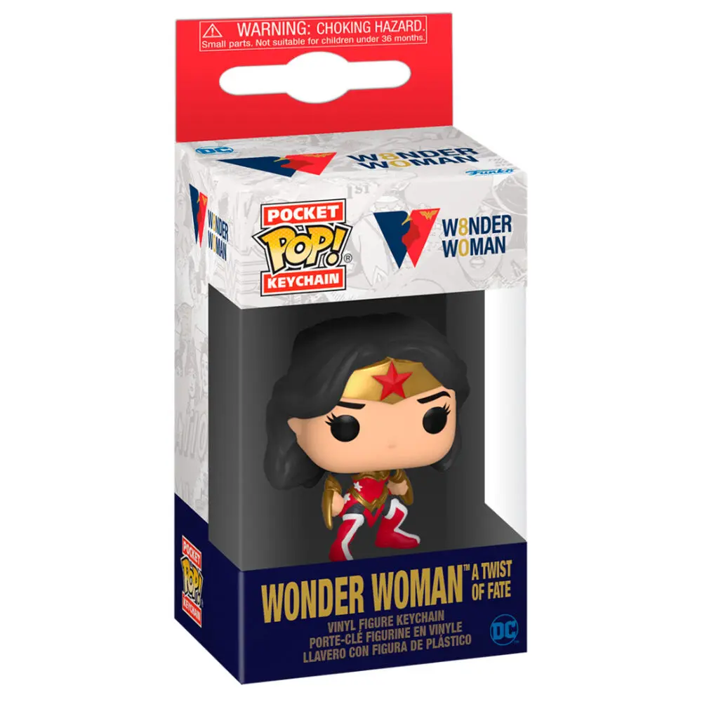 Funko Pocket POP kulcstartó DC Wonder Woman 80th Wonder Woman At Wist Of Fate termékfotó