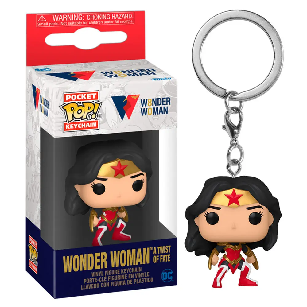 Funko Pocket POP kulcstartó DC Wonder Woman 80th Wonder Woman At Wist Of Fate termékfotó