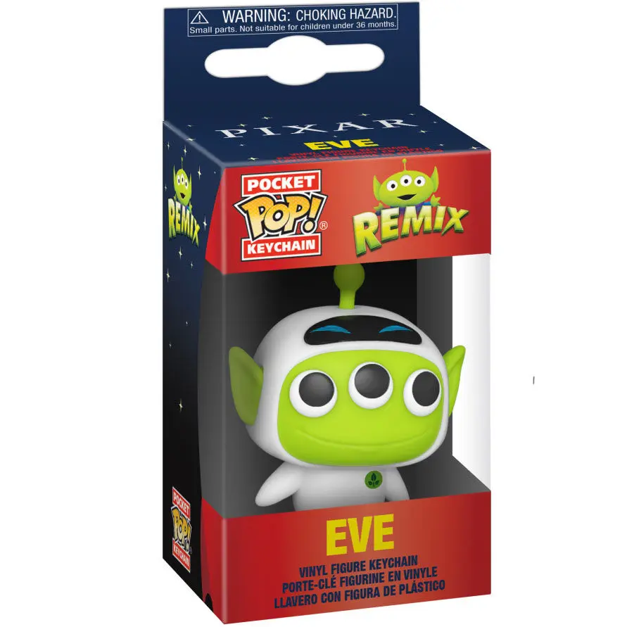 Funko Pocket POP kulcstartó Disney Pixar Alien Remix Eve termékfotó