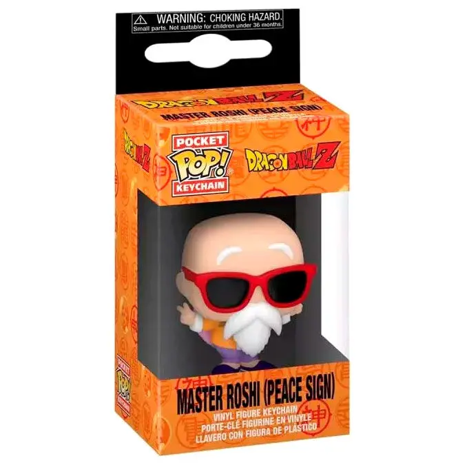 Funko Pocket POP kulcstartó Dragon Ball Z Master Roshi Peace Sign termékfotó